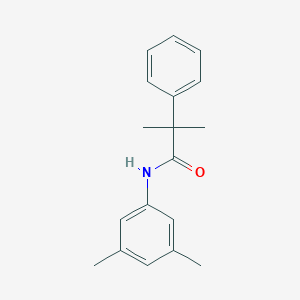 molecular formula C18H21NO B261127 N-(3,5-dimethylphenyl)-2-methyl-2-phenylpropanamide 