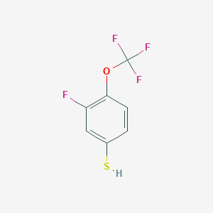 molecular formula C7H4F4OS B2611310 3-Fluoro-4-(trifluoromethoxy)thiophenol CAS No. 1443346-76-6