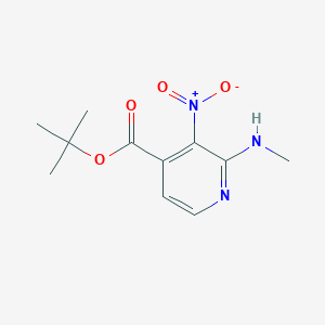 B2611321 Tert-butyl 2-(methylamino)-3-nitropyridine-4-carboxylate CAS No. 2248355-69-1