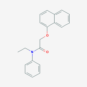 molecular formula C20H19NO2 B261136 N-ethyl-2-naphthalen-1-yloxy-N-phenylacetamide 