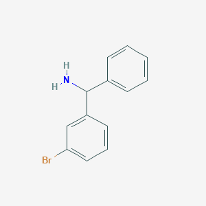 molecular formula C13H12BrN B2611411 alpha-(3-Bromophenyl)benzylamine CAS No. 55095-16-4