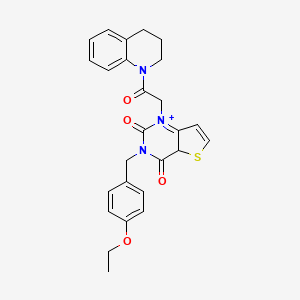3-[(4-ethoxyphenyl)methyl]-1-[2-oxo-2-(1,2,3,4-tetrahydroquinolin-1-yl)ethyl]-1H,2H,3H,4H-thieno[3,2-d]pyrimidine-2,4-dione