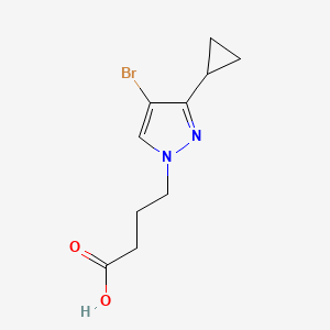4-(4-Bromo-3-cyclopropyl-1H-pyrazol-1-YL)butanoic acid
