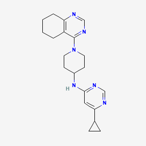 6-cyclopropyl-N-[1-(5,6,7,8-tetrahydroquinazolin-4-yl)piperidin-4-yl]pyrimidin-4-amine