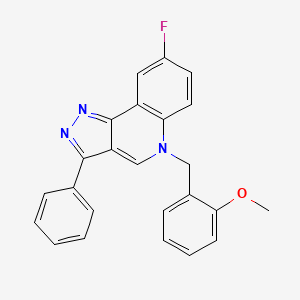 8-fluoro-5-(2-methoxybenzyl)-3-phenyl-5H-pyrazolo[4,3-c]quinoline