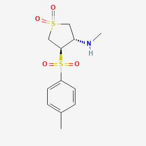 (3S,4R)-3-(methylamino)-4-[(4-methylphenyl)sulfonyl]thiolane-1,1-dione