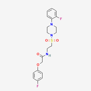 2-(4-fluorophenoxy)-N-(2-((4-(2-fluorophenyl)piperazin-1-yl)sulfonyl)ethyl)acetamide