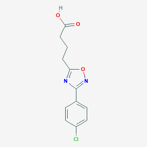 molecular formula C12H11ClN2O3 B026116 4-[3-(4-Chlorophenyl)-1,2,4-oxadiazol-5-yl]butanoic acid CAS No. 439108-15-3