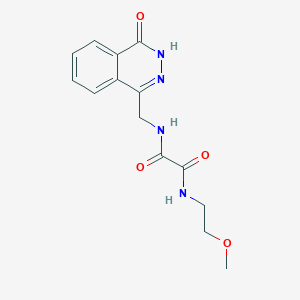 molecular formula C14H16N4O4 B2611601 N-(2-methoxyethyl)-N'-[(4-oxo-3,4-dihydrophthalazin-1-yl)methyl]ethanediamide CAS No. 932351-01-4
