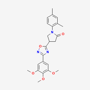 1-(2,4-Dimethylphenyl)-4-(3-(3,4,5-trimethoxyphenyl)-1,2,4-oxadiazol-5-yl)pyrrolidin-2-one