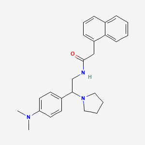 N-(2-(4-(dimethylamino)phenyl)-2-(pyrrolidin-1-yl)ethyl)-2-(naphthalen-1-yl)acetamide