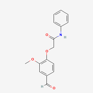 2-(4-formyl-2-methoxyphenoxy)-N-phenylacetamide