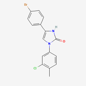 4-(4-bromophenyl)-1-(3-chloro-4-methylphenyl)-1,3-dihydro-2H-imidazol-2-one