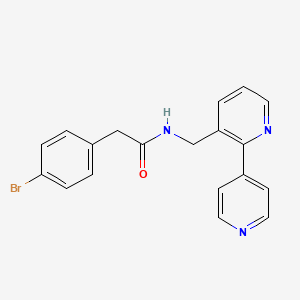 N-([2,4'-bipyridin]-3-ylmethyl)-2-(4-bromophenyl)acetamide