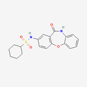 N-(11-oxo-10,11-dihydrodibenzo[b,f][1,4]oxazepin-2-yl)cyclohexanesulfonamide