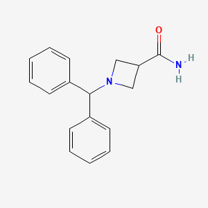 1-Benzhydrylazetidine-3-carboxamide