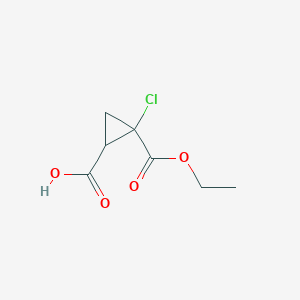 2-Chloro-2-ethoxycarbonyl-1-cyclopropanecarboxylic acid