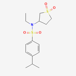 N-(1,1-dioxidotetrahydrothiophen-3-yl)-N-ethyl-4-isopropylbenzenesulfonamide