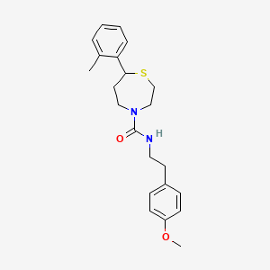 N-(4-methoxyphenethyl)-7-(o-tolyl)-1,4-thiazepane-4-carboxamide