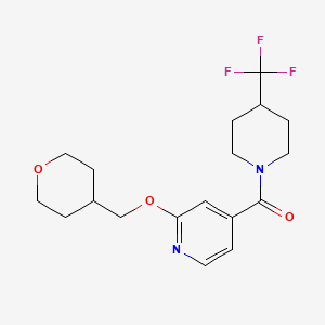 (2-((tetrahydro-2H-pyran-4-yl)methoxy)pyridin-4-yl)(4-(trifluoromethyl)piperidin-1-yl)methanone