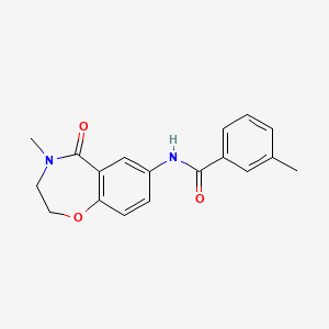 3-methyl-N-(4-methyl-5-oxo-2,3,4,5-tetrahydrobenzo[f][1,4]oxazepin-7-yl)benzamide