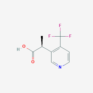 (2S)-2-[4-(Trifluoromethyl)pyridin-3-yl]propanoic acid