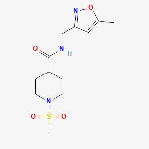 N-((5-methylisoxazol-3-yl)methyl)-1-(methylsulfonyl)piperidine-4-carboxamide