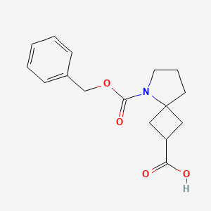 5-Phenylmethoxycarbonyl-5-azaspiro[3.4]octane-2-carboxylic acid