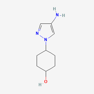 trans-4-(4-amino-1H-pyrazol-1-yl)cyclohexan-1-ol