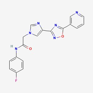 N~1~-(4-fluorophenyl)-2-{4-[5-(3-pyridyl)-1,2,4-oxadiazol-3-yl]-1H-imidazol-1-yl}acetamide