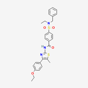 4-[benzyl(ethyl)sulfamoyl]-N-[4-(4-ethoxyphenyl)-5-methyl-1,3-thiazol-2-yl]benzamide