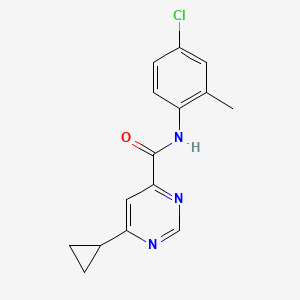N-(4-Chloro-2-methylphenyl)-6-cyclopropylpyrimidine-4-carboxamide