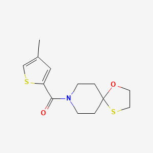 (4-Methylthiophen-2-yl)(1-oxa-4-thia-8-azaspiro[4.5]decan-8-yl)methanone