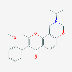 9-isopropyl-3-(2-methoxyphenyl)-2-methyl-9,10-dihydrochromeno[8,7-e][1,3]oxazin-4(8H)-one