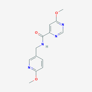 6-methoxy-N-((6-methoxypyridin-3-yl)methyl)pyrimidine-4-carboxamide