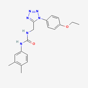 1-(3,4-dimethylphenyl)-3-((1-(4-ethoxyphenyl)-1H-tetrazol-5-yl)methyl)urea