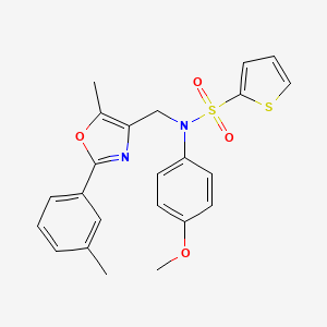 molecular formula C23H22N2O4S2 B2611833 N-(2-chlorobenzyl)-2-(6,7-dimethyl-10-oxo-3,4,5,10-tetrahydrobenzo[b]-1,6-naphthyridin-2(1H)-yl)acetamide CAS No. 1251699-05-4