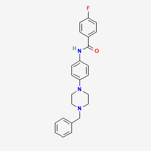 N-[4-(4-benzylpiperazin-1-yl)phenyl]-4-fluorobenzamide