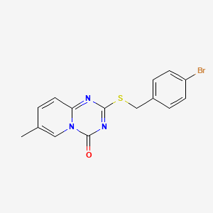 2-[(4-Bromophenyl)methylsulfanyl]-7-methylpyrido[1,2-a][1,3,5]triazin-4-one