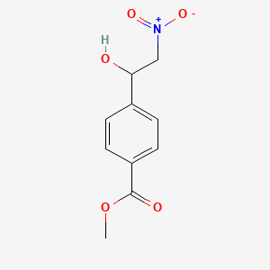 molecular formula C10H11NO5 B2611923 Methyl 4-(1-hydroxy-2-nitroethyl)benzoate CAS No. 90923-10-7