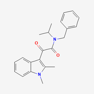 molecular formula C22H24N2O2 B2611934 N-benzyl-2-(1,2-dimethyl-1H-indol-3-yl)-N-isopropyl-2-oxoacetamide CAS No. 862813-88-5