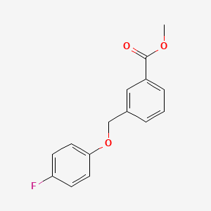 molecular formula C15H13FO3 B2612070 Methyl 3-[(4-fluorophenoxy)methyl]benzoate CAS No. 832737-49-2