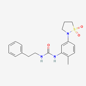 1-(5-(1,1-Dioxidoisothiazolidin-2-yl)-2-methylphenyl)-3-phenethylurea