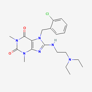 7-(2-chlorobenzyl)-8-{[2-(diethylamino)ethyl]amino}-1,3-dimethyl-3,7-dihydro-1H-purine-2,6-dione