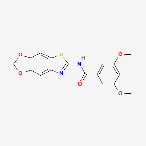 N-([1,3]dioxolo[4,5-f][1,3]benzothiazol-6-yl)-3,5-dimethoxybenzamide