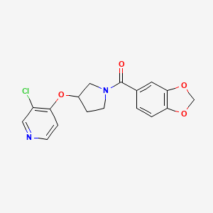 Benzo[d][1,3]dioxol-5-yl(3-((3-chloropyridin-4-yl)oxy)pyrrolidin-1-yl)methanone