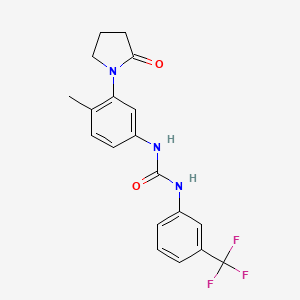 1-(4-Methyl-3-(2-oxopyrrolidin-1-yl)phenyl)-3-(3-(trifluoromethyl)phenyl)urea