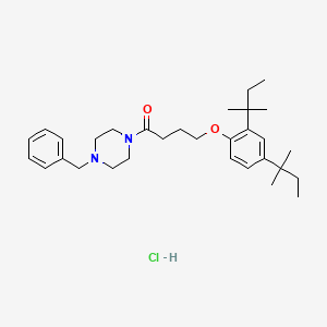 1-(4-Benzylpiperazin-1-yl)-4-(2,4-di-tert-pentylphenoxy)butan-1-one hydrochloride