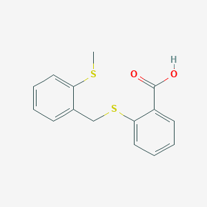 2-[(2-methylsulfanylphenyl)methylsulfanyl]benzoic Acid