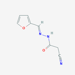 2-cyano-N'-[(E)-furan-2-ylmethylidene]acetohydrazide